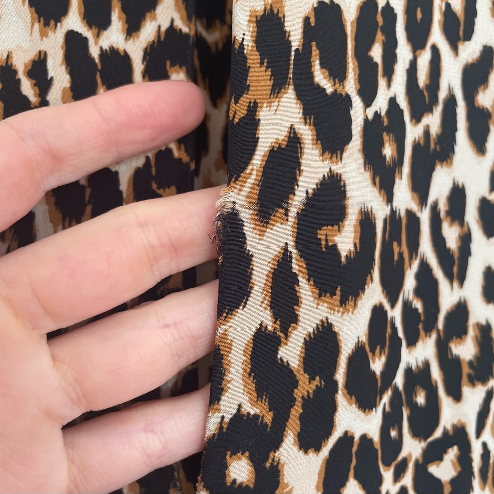 Equipment Animal Print Silk Smock Dress M - Picture 6 of 9